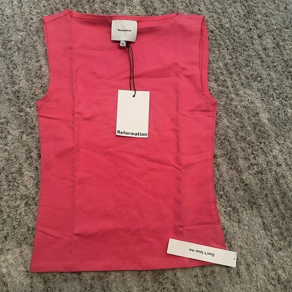 Reformation Pink Dusk Sleeveless Top - Picture 4 of 6